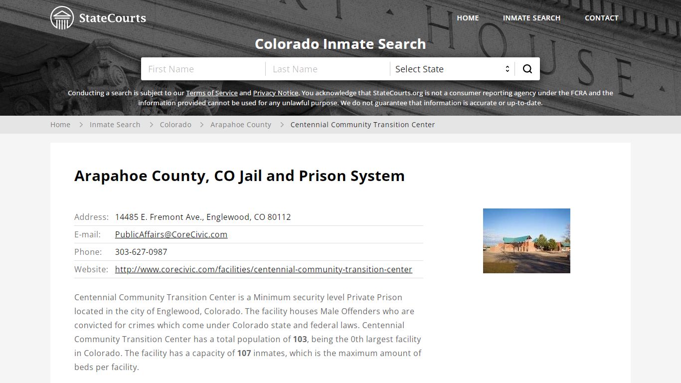 Arapahoe County, CO Jail and Prison System